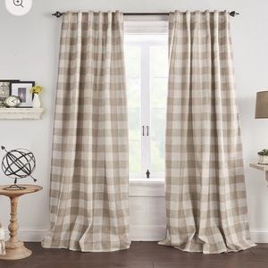 COPY - Elrene Home Fashions Grainger Rod Pocket Back Tab Panel 52”W x 95”L